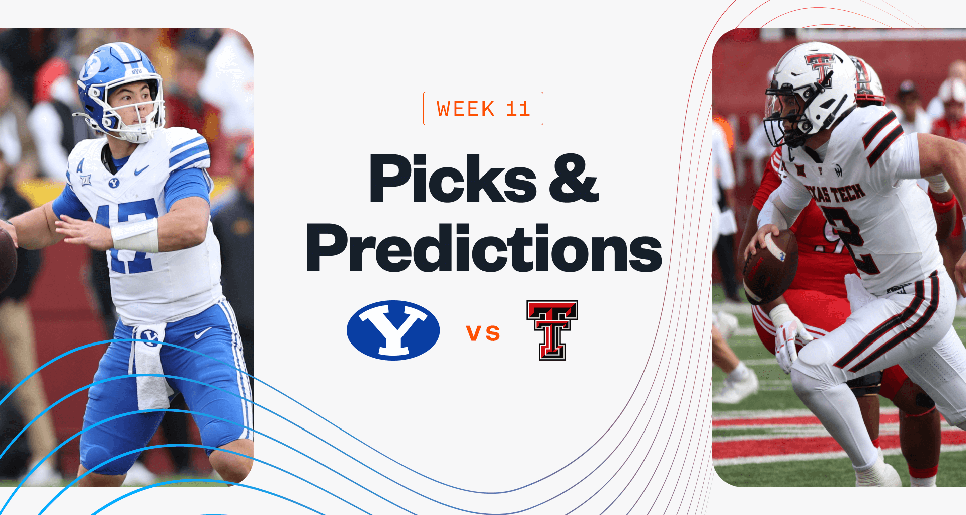 BYU Cougars Texas Tech Red Raiders NCAAF