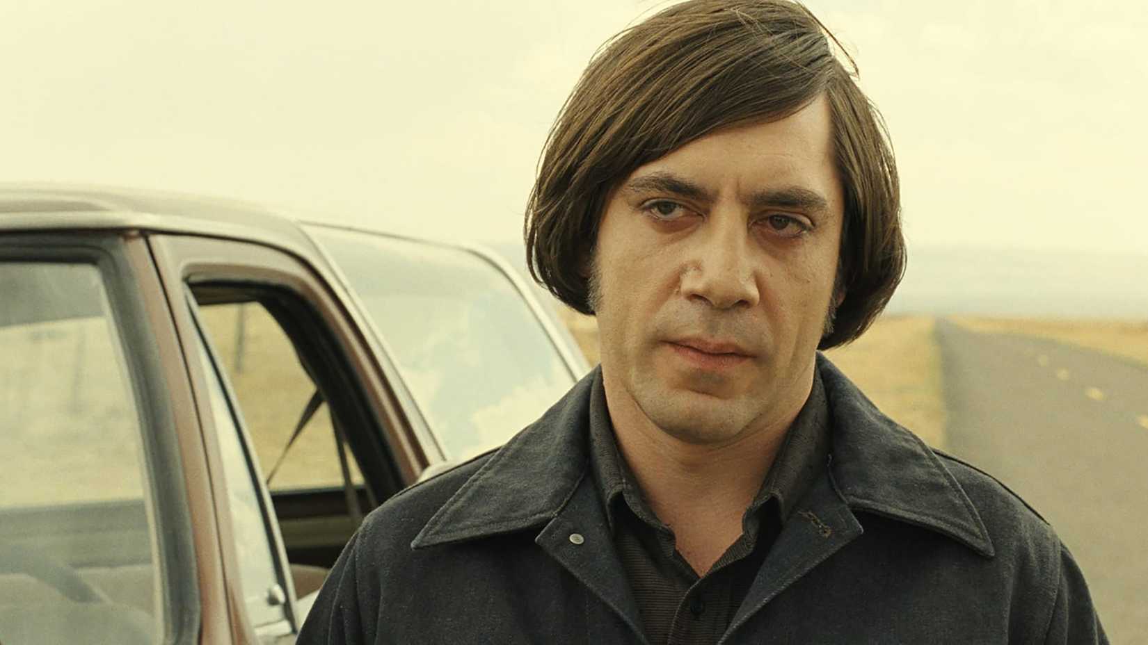 Javier Bardem as Anton Chigurh in No Country For Old Men