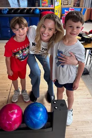 Meghan King/Instagram Meghan King with her two sons Hart and Hayes in June 2025.