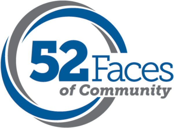 52 faces of community logo