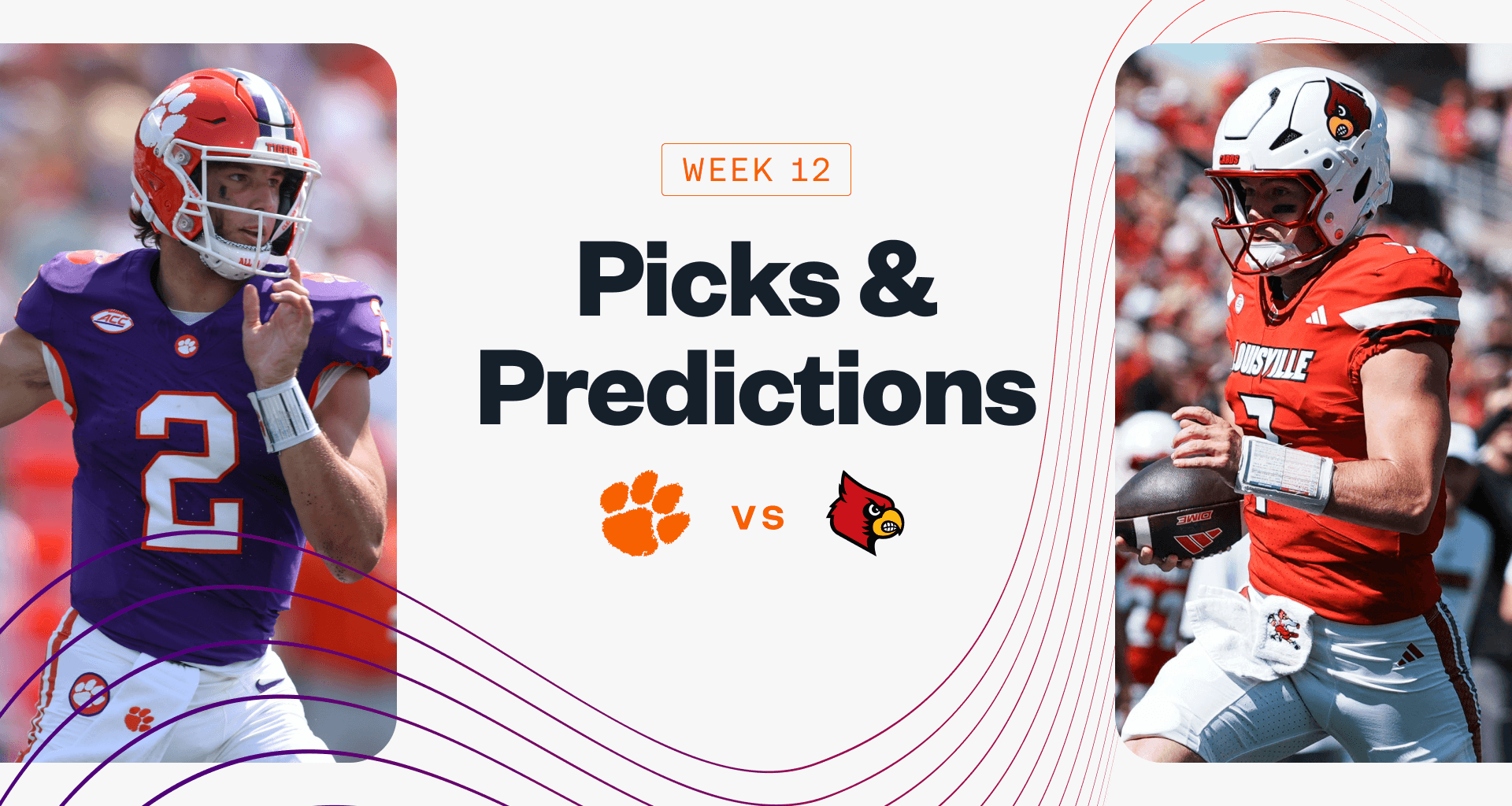 Clemson Tigers Louisville Cardinals NCAAF