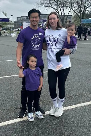 Courtesy of the Lin family The Lin Family at a PanCan walk in April 2025
