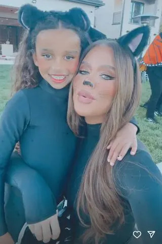 Khloe Kardashian/Instagram Dream Kardashian with aunt Khloé Kardashian in 2024