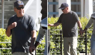 Bruce Willis Spotted Out for a Beach Stroll in Los Angeles