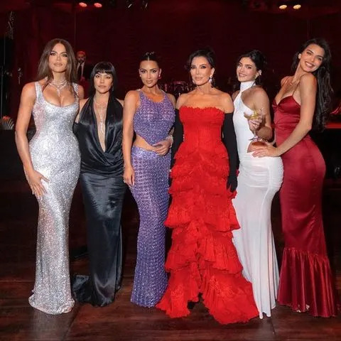 Kris Jenner/Instagram Kris Jenner and her daughters at her 70th birthday party.