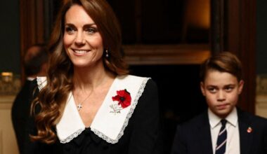 Princess Kate looks gorgeous in sombre outfit at Remembrance event with Prince George | Royal | News