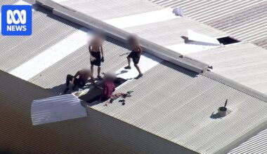 Disturbance at Banksia Hill Detention Centre, children on roof