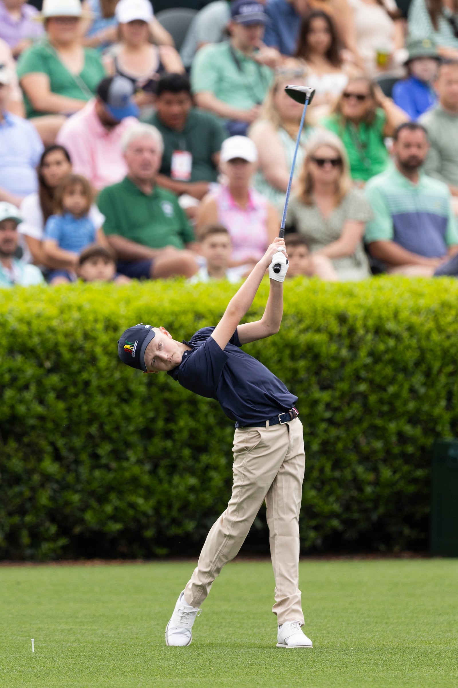 Springfield's Chaz Zitzner of Boys 10-11 group competes in the chipping discipline during the Drive, Chip and Putt National Finals on April 6. at Augusta National Golf Club in Augusta, Ga. Drive, Chip and Putt/CONTRIBUTED PHOTO