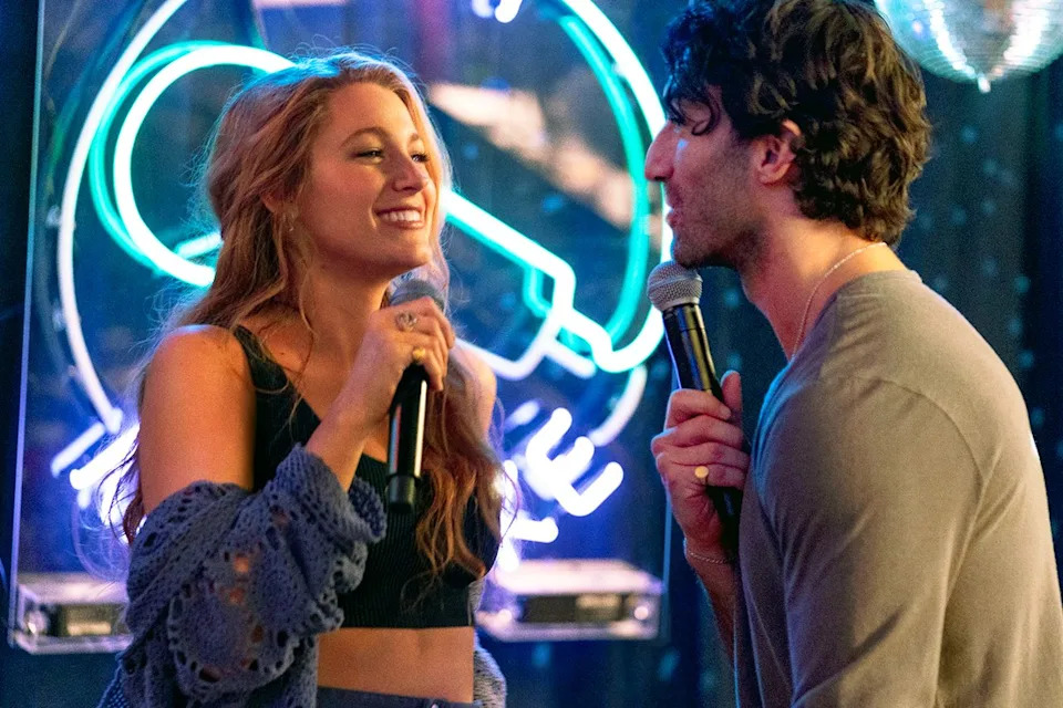 Nicole Rivelli/Sony Pictures Entertainment Blake Lively and Justin Baldoni in 'It Ends with Us'