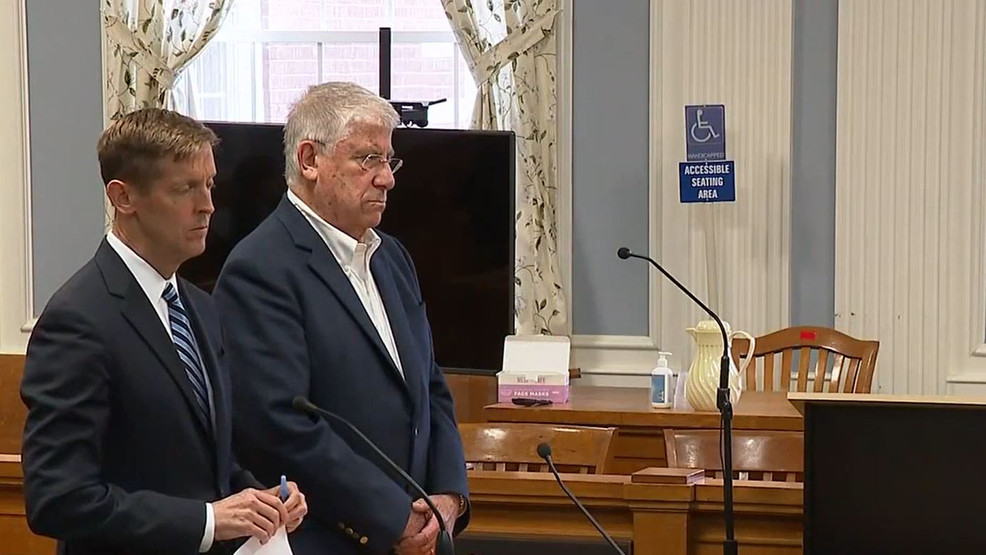 Eliot Cutler at his sentencing on{ } May 4, 2023. (WGME)