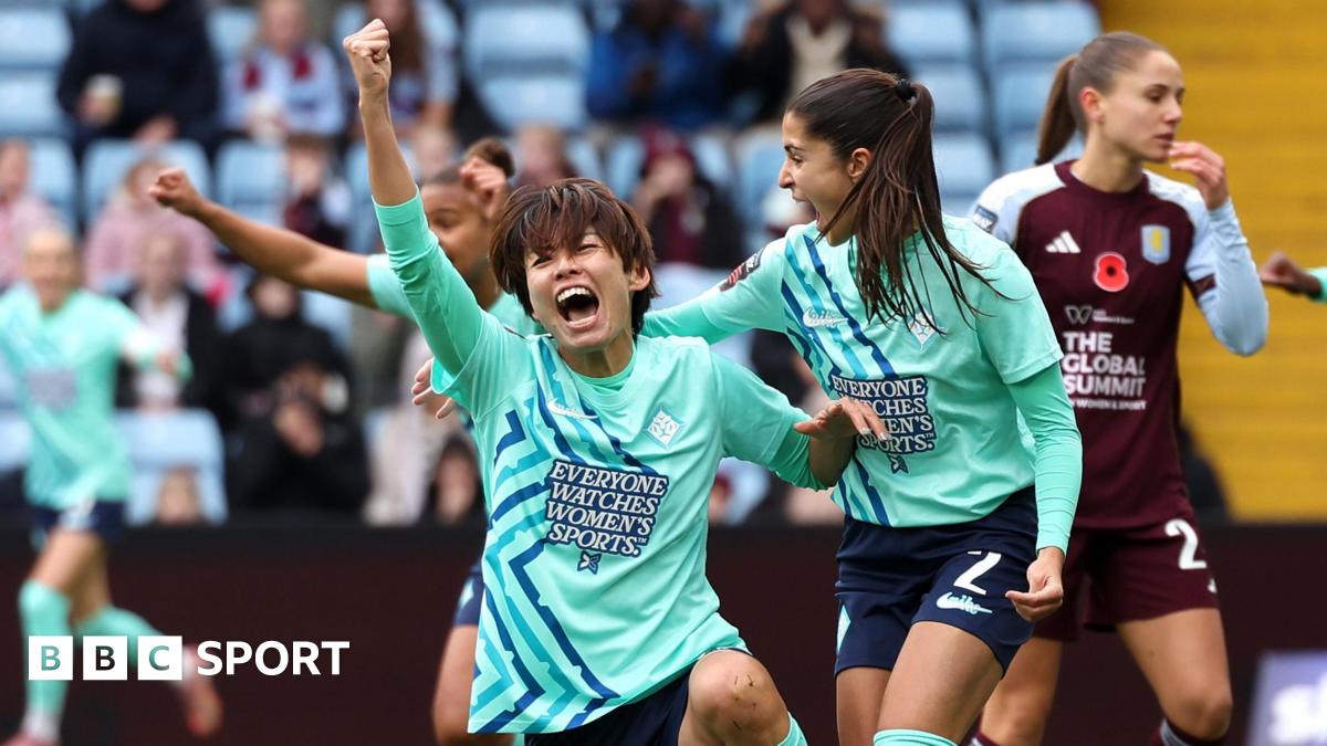 Aston Villa 1-3 London City Lionesses: Saki Kumagai scores twice for fifth WSL win of season