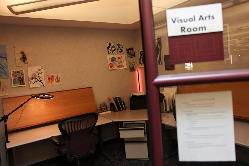 The visual arts room photographed on Wednesday, Oct. 22, 2025, at J. Erik Jonsson Central...