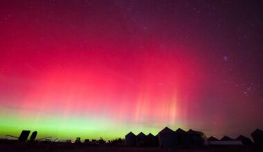 Auroras fill skies in North America as the geomagnetic storm arrives