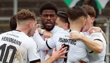 German-Ghanaian defender Kwabe Appiah Schulz on target as SV Sandhausen continues winning streak