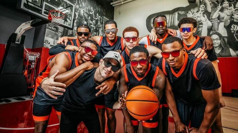 Chase Fisher with San Diego State Aztecs men's basketball program.