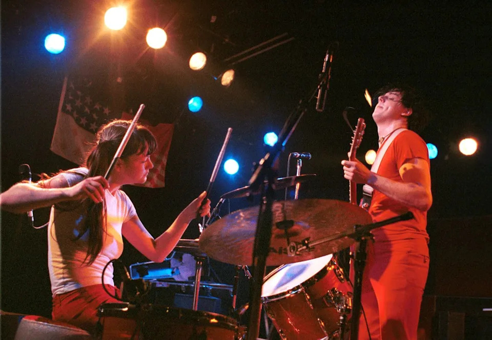 Lex van Rossen/MAI/Redferns Meg White and Jack White of The White Stripes performing