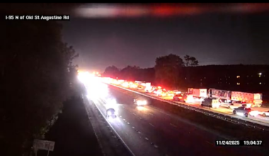 Lanes reopen after multi-vehicle crash on I-95 North near Greenland Road