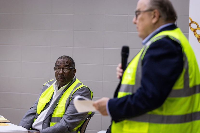 Texas Sen. Royce West listens to during Transportation Department of the North Central Texas...