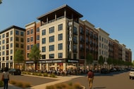A rendering of Premier at Midtown, a $85 million mixed-use project at the former Valley View...