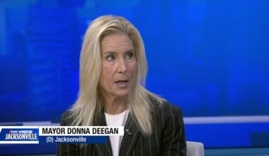 Mayor Donna Deegan highlights health care savings, new Riverfront Plaza, and political civility