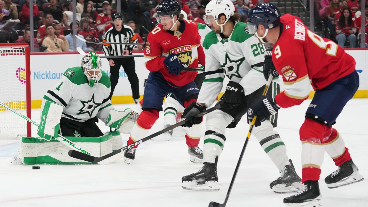 Dallas Stars lose to Florida Panthers 4-3 after Marchand gets deciding shootout goal – NBC 5 Dallas-Fort Worth