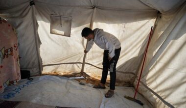 First storm of the season pummels Gaza, flooding tent camps and makeshift shelters