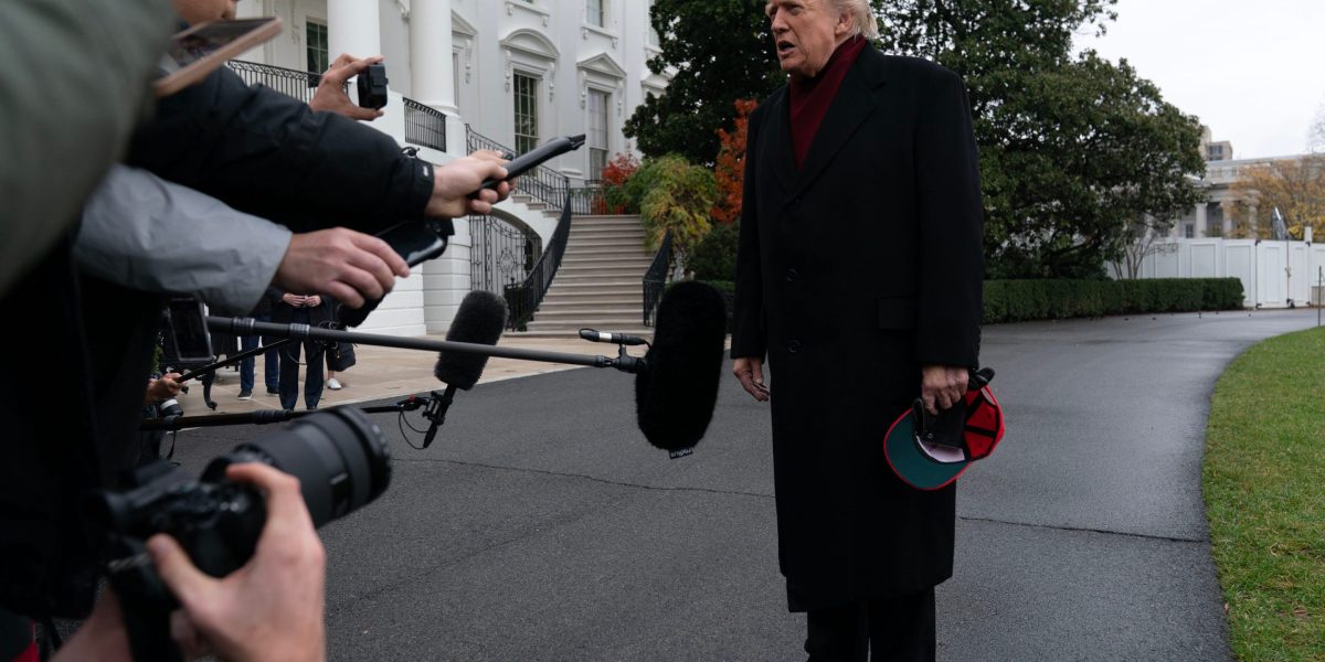 Bescarfed Trump tells reporters that Jack Nicklaus will 'do some work' on longtime presidential golf course