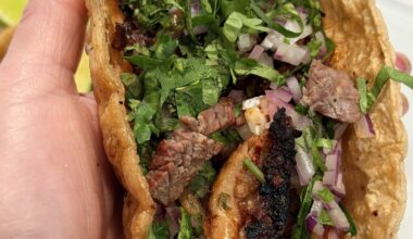 Make a Beeline to No Pasa Nada for Charcoal-Grilled Al Pastor and Steak Tacos
