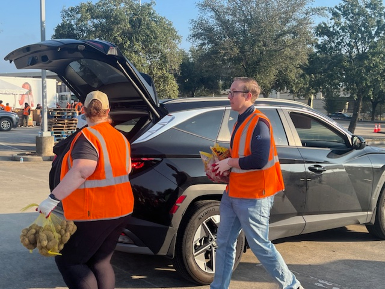 Houston Food Bank Volunteers Helped Thousands During Historic Shutdown