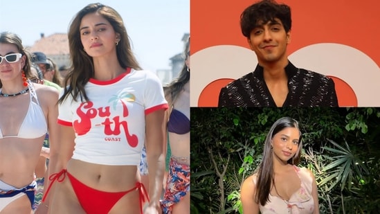 Suhana Khan and Ahaan Panday cheers for Ananya Panday's looks in Tu Meri Main Tera Main Tera Tu Meri.