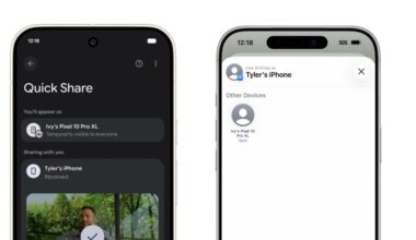 Pixel 10 phones are now compatible with AirDrop