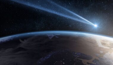 Asteroid over Earth