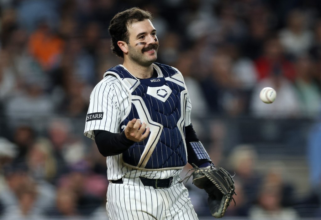 Austin Wells is one of 11 catchers playing in the big leagues that had spent time in the Yankees’ organization and in their catching program.