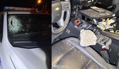 Toronto paramedic SUV hit by large rock while responding to shooting call