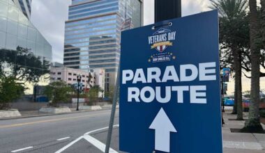 Downtown streets to be decked in red, white and blue for Veterans Day parade amid chilly temperatures