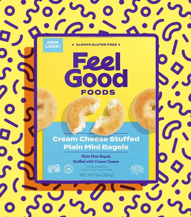 Feel Good Cream Cheese Stuffed Mini Bagels