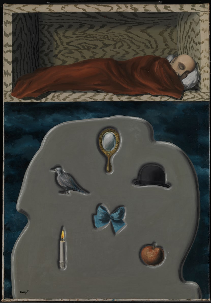 René Magritte's 1928 painting "The Reckless Sleeper" is among the highlights of the...