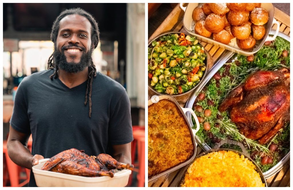 Chef Brian Jupiter of Frontier, 1072 N. Milwaukee Ave., is offering classic Thanksgiving sides like roasted brussels sprouts and cornbread stuffing.