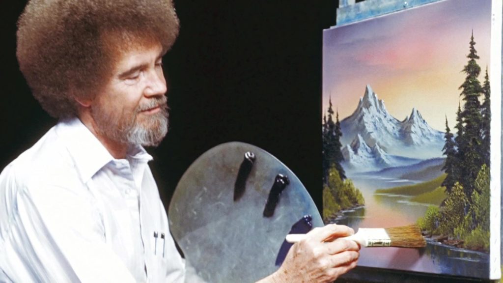 Auction of Bob Ross paintings aims to fill funding gaps for public broadcasting