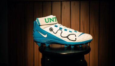 Brock Hoffman Honors UNT Health PA Program with Custom Cleats