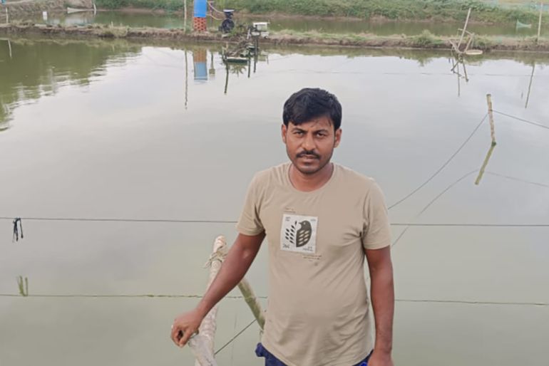 Shrimp farmers India