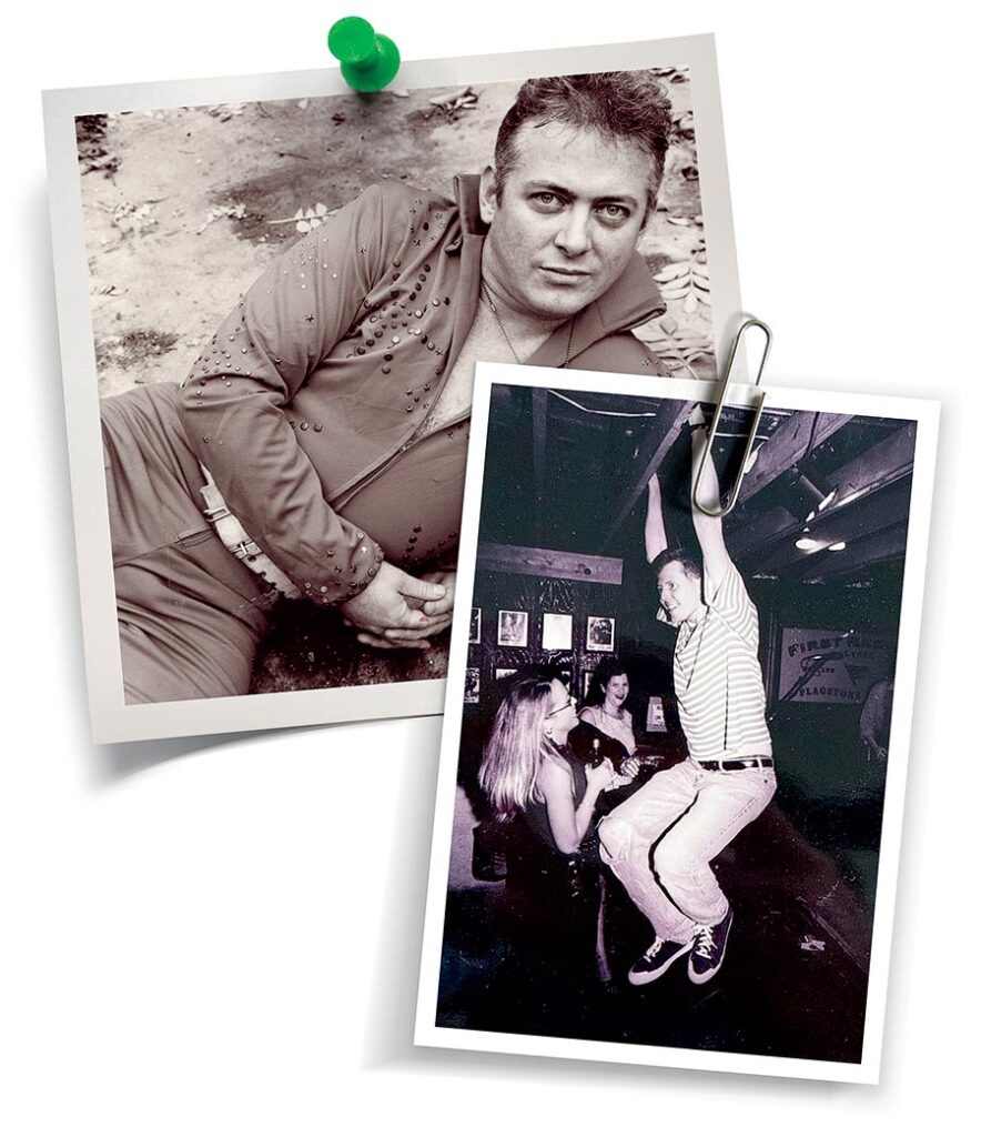 Local artists who signed on early with Bloodshot included Jon Langford (above) and Robbie Fulks. 