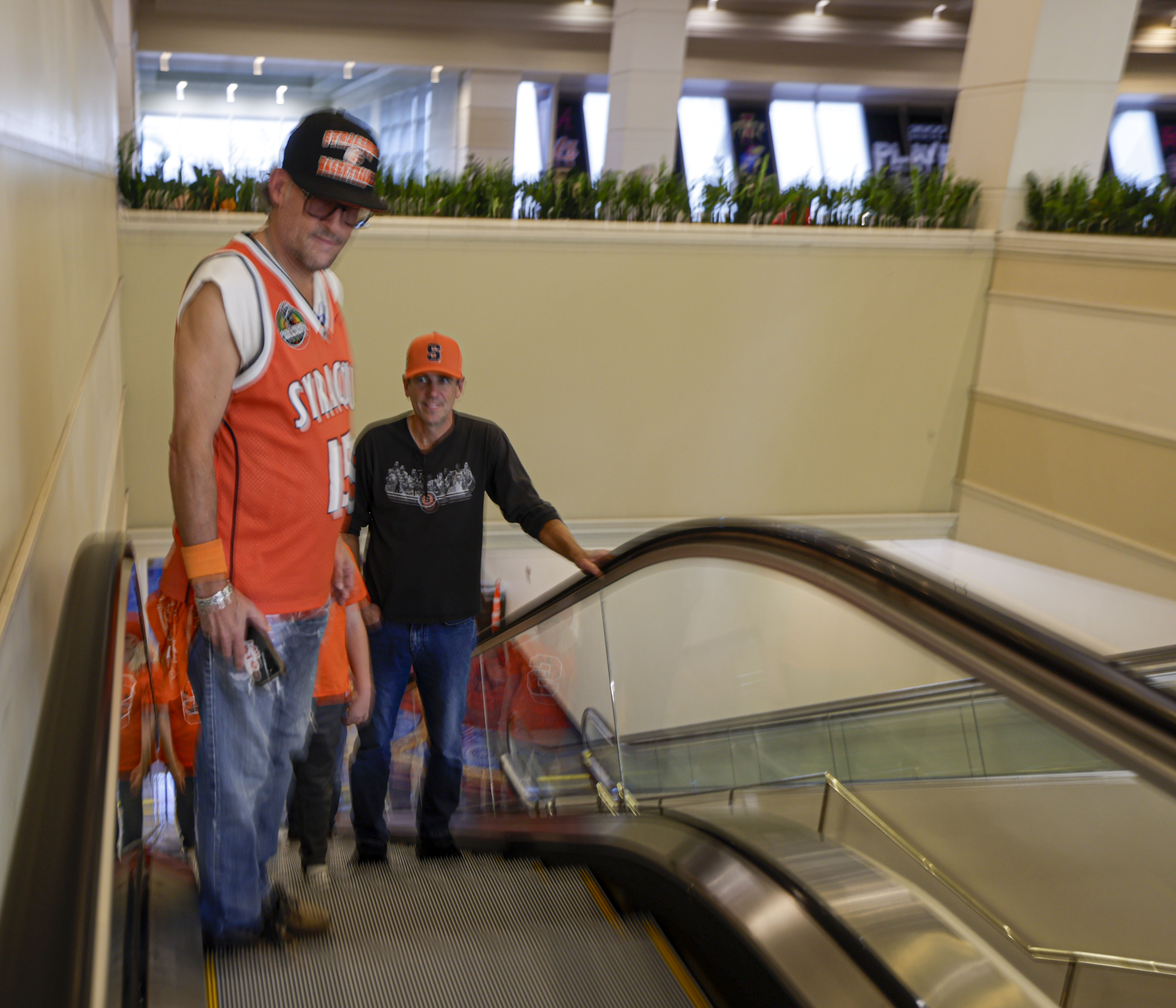 Syracuse fans arrive in the arena as Syracuse takes on Houston in the first round of play in the Players Era Festival at the MGM Grand in Las Vegas Monday, November 24, 2025. (N. Scott Trimble | strimble@syracuse.com)