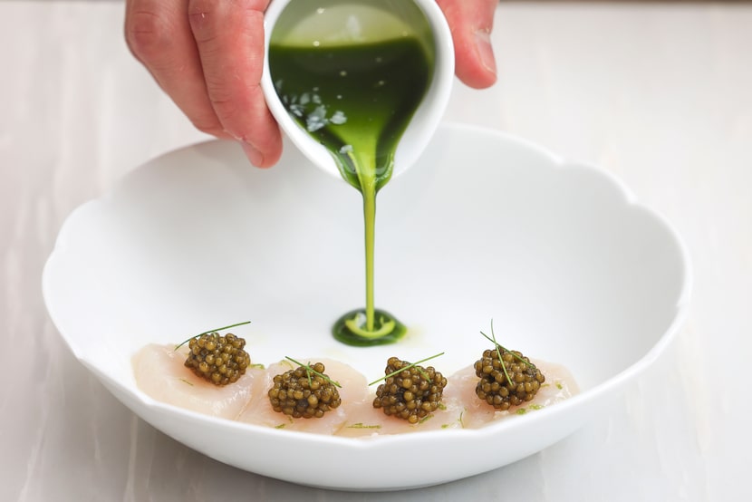 One example of a beautiful dish at Mamani is the scallop and caviar appetizer. Others (not...