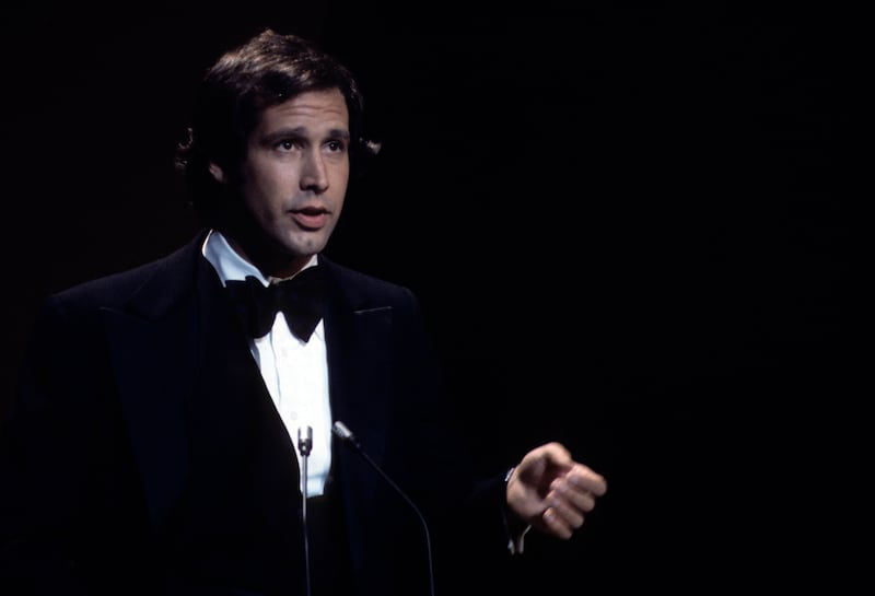 Chevy Chase during THE 49TH ANNUAL ACADEMY AWARDS - Show Coverage - Airdate: March 28, 1977
