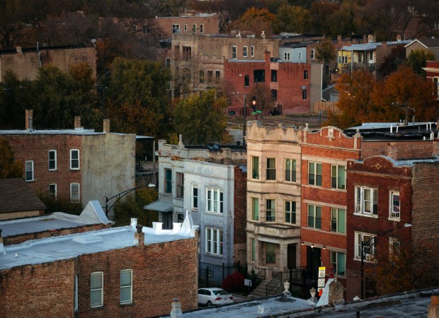 Homes in the North Lawndale neighborhood, Nov. 14, 2025. (E. Jason Wambsgans/Chicago Tribune)