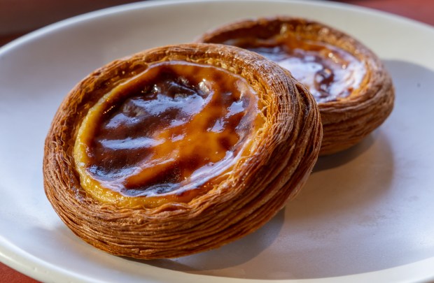 The apple custard danish at Bad Butter in Chicago's West Loop neighborhood. (Dominic Di Palermo/Chicago Tribune)