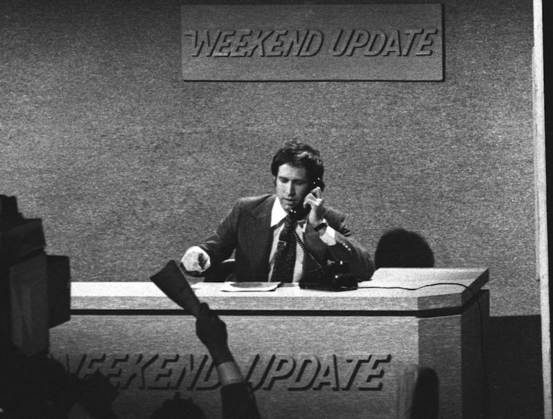 Chevy Chase attends the taping of Taping of "Saturday Night Live" on February 14, 1976
