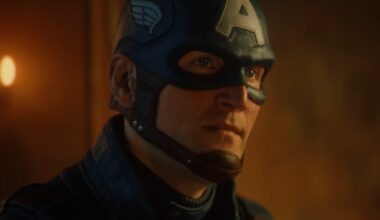 Captain Ameirca appears in a tunnel.