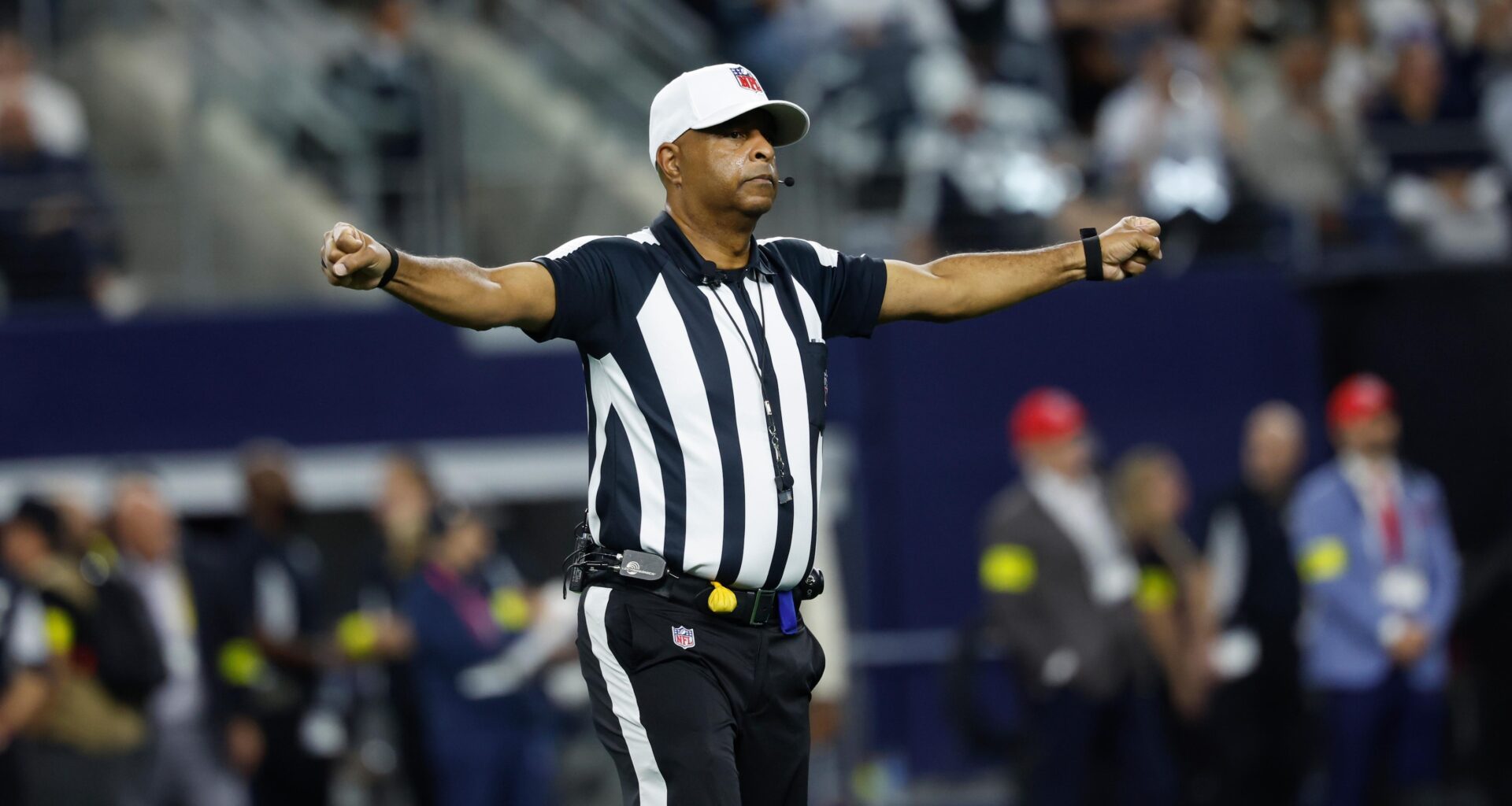 NFL Ref Adrian Hill Reportedly Avoids Serious Injury After Being Carted Off